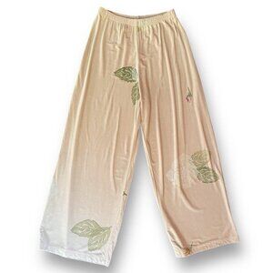 JG's Mad Lab Staley Gretzinger Womens Pant Sz Small Art To Wear Floral Wide Leg